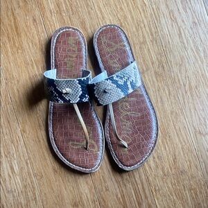 Stylish Brown and Blue Women's Sandals